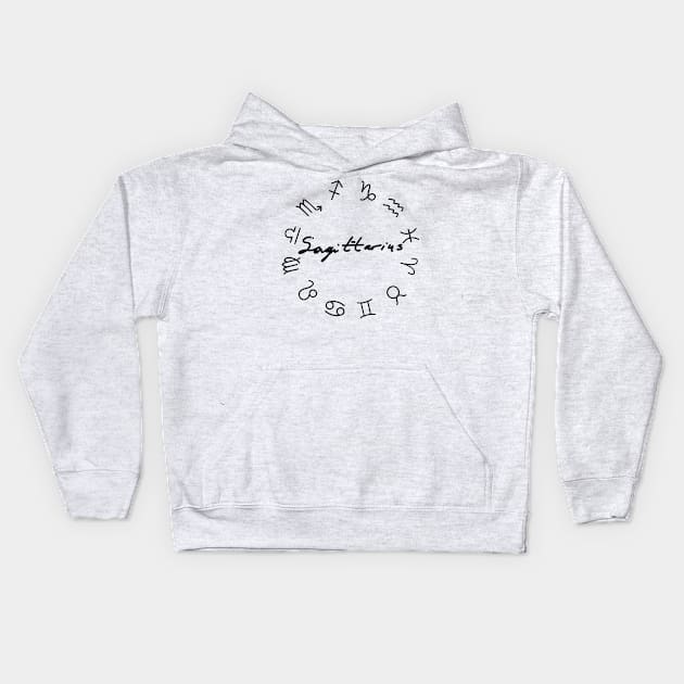 Sagittarius Season Kids Hoodie by Austinwilliam21